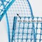 Blue Mesh Netting Ribbon - 2.5 Inch Sparkling Glamour Netted Turquoise Wired Mesh Ribbon